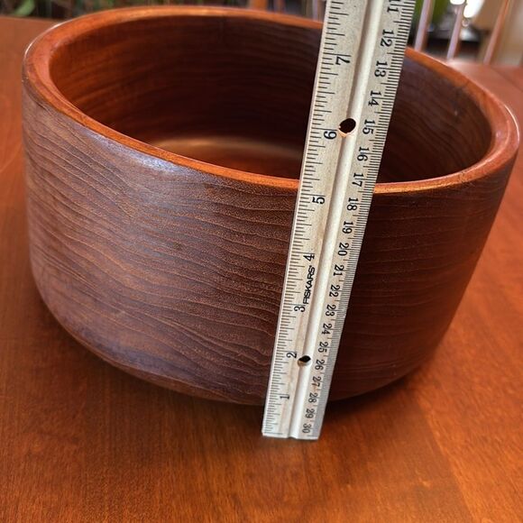 MCM Teak Salad Bowl - Picture 6 of 6